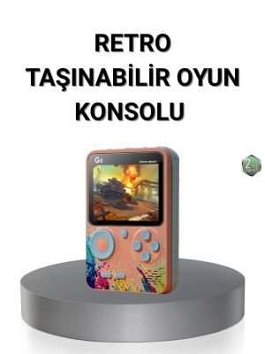 Retro Taşınabilir Oyun Konsolu 500 Klasik Oyunlu, 3.0 İnç Renkli Ekran