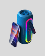 Mini Mavi Bluetooth Hoparlör Şık Görünüm ve Taşınabilir Güçlü Ses - Görsel 2