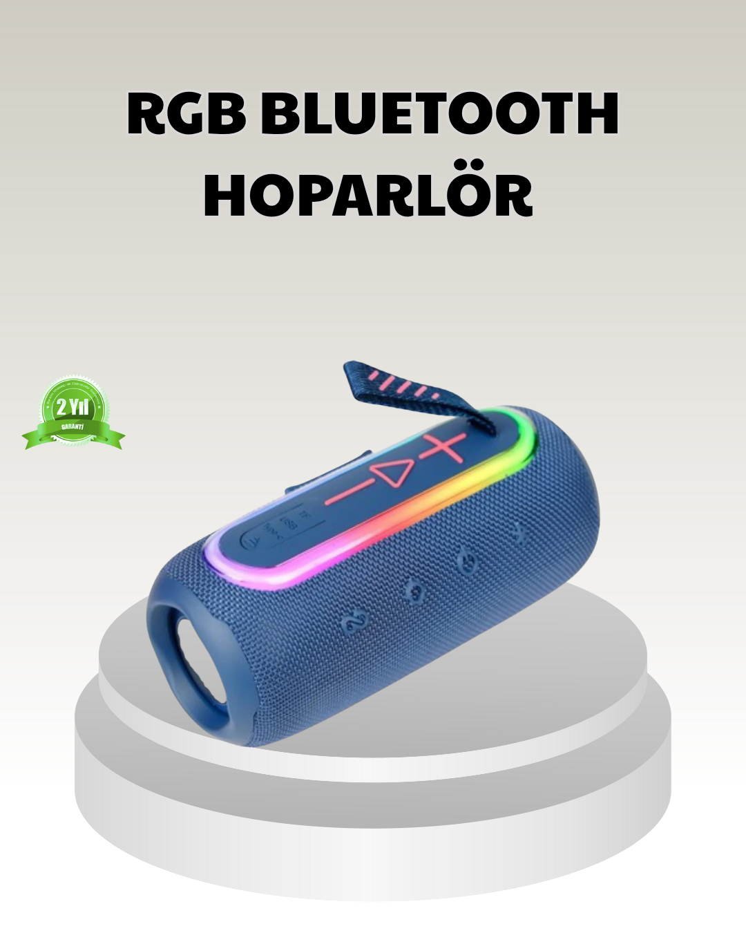 1239307_2-43.png Mavi Taşınabilir Bluetooth Hoparlör Kompakt Tasarım ve Güçlü Ses - Görsel 1