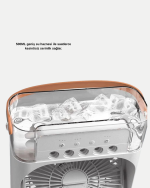 USB Bağlantılı Taşınabilir Mini Klima Fan 500ML Su Hazneli ve Sessiz Çalışma - Görsel 5