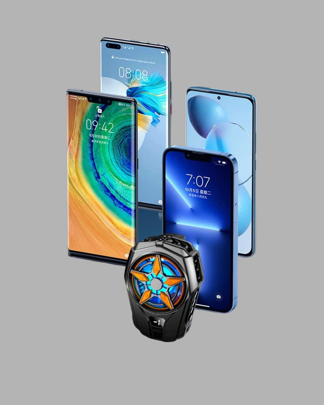 1239315_6-39.png Yarı İletken Cep Telefonu Radyatörü 2 Hız Kademeli Dijital Ekranlı - Görsel 4