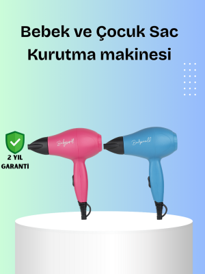 Bebek Dostu Mini Fön – Statik Elektrik Azaltıcı Anion Teknolojisi