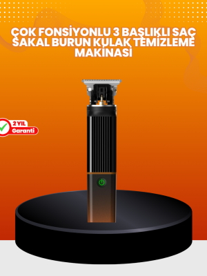 Erkekler İçin 3 in 1 Şarjlı Bakım Seti – 7300 RPM Güçlü Motor ve Sessiz Çalışma