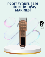 Şarjlı Saç Kesme Makinesi – Type-C Girişli, LCD Ekranlı ve Sessiz Motor