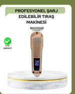 Profesyonel 7000RPM Saç Kesim Makinesi – Type-C Şarjlı, LCD Ekranlı, 4 Kademeli Ayar