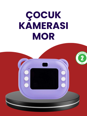 Eğlenceli Şipşak Çocuk Kamerası – Oyun, Müzik ve 18 Efektli Anında Baskı