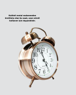 Bronz Metal Masa Saati - Görsel 3