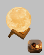 RGB Modlu 16 Renkli Ay Gece Lambası 3D Baskı ve Uzaktan Kumanda Özellikli - Görsel 4