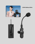 Bluetooth 5.2 Kablosuz Mikrofon – 360° Ses Algılama, Gürültü Engelleme, 4 Saat Çalışma - Görsel 3