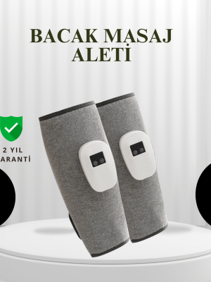 Şarjlı Isıtmalı Baldır Masaj Aleti – 3 Hava Basınçlı, Titreşimli ve Akıllı Zamanlayıcılı