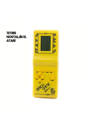 Klasik Gameboy Tetris Oyunu – Taşınabilir Pil ile Çalışan Retro El Konsolu