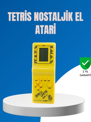 Mini Tetris El Aterisi – Taşınabilir Retro Oyun Konsolu, Pil ile Çalışan Klasik Model