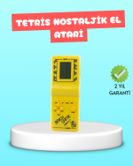 Taşınabilir El Aterisi Gameboy – Klasik Tetris Oyunu, Pil ile Çalışan Mini El Konsolu