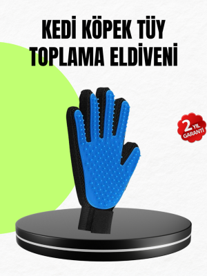 Evcil Hayvan Bakım Eldiveni – Masaj ve Tüy Toplama Özellikli Silikon Eldiven