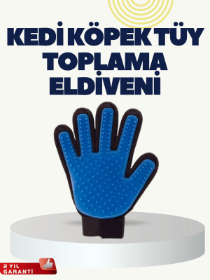 Yumuşak Silikonlu Kedi ve Köpek Tüy Toplama Eldiveni – Masaj Etkili Tüy Dökülme Önleyici