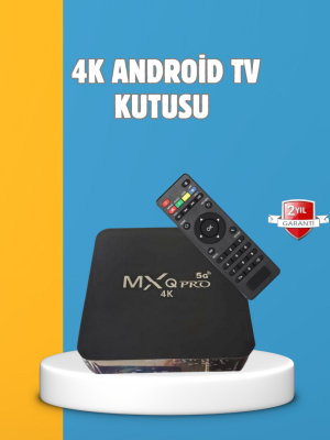 Android TV Box 4K – 2GB RAM 16GB ROM, Kablosuz Wi-Fi Medya Oynatıcı