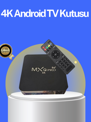 Akıllı Android TV Box – 4K Çözünürlük, 2GB RAM, 16GB Depolama, Hızlı Wi-Fi