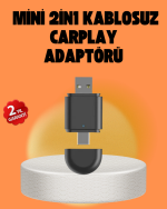 Kablosuz CarPlay ve Android Auto Dönüştürücü – USB-A & Type-C Girişli Akıllı Adaptör