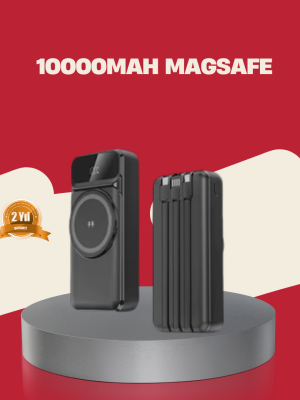 Kablosuz 15W Şarj Destekli 10000 mAh Taşınabilir Powerbank – Hızlı Şarj Özellikli