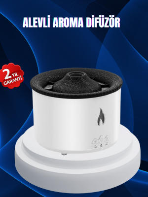3D Alev Işıklı Aromaterapi Makinesi – 360 ml Su Kapasiteli Sessiz Difüzör