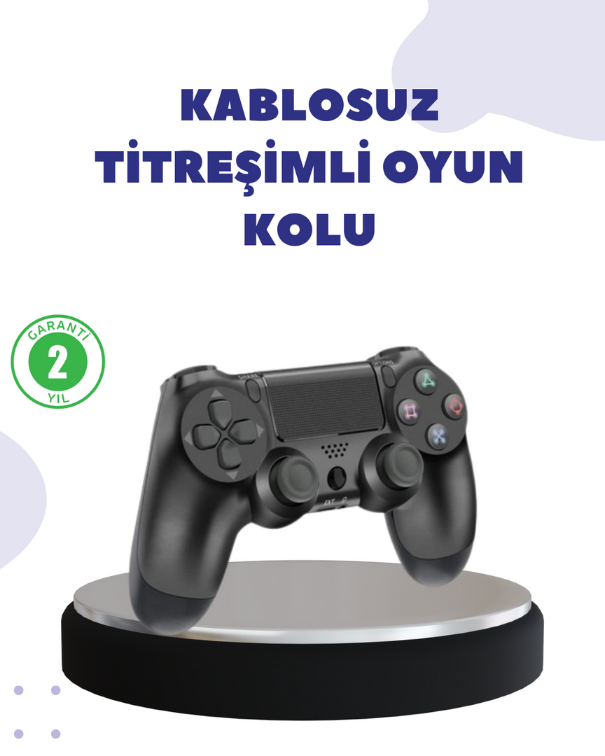 1240117_5-74.png Kablosuz Titreşimli Oyun Kolu – Yüksek Hassasiyetli Analog Kontrol ve Ergonomik Tutma - Görsel 1