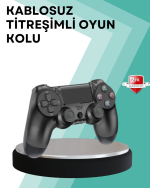 Kablosuz PS4 Oyun Kolu – Çift Titreşimli Motor, Uzun Pil Ömrü ve Hassas Kontrol