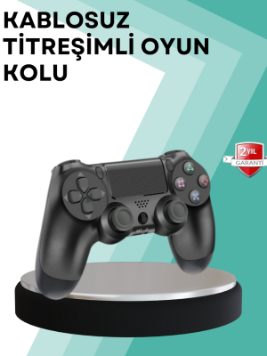 Kablosuz PS4 Oyun Kolu – Çift Titreşimli Motor, Uzun Pil Ömrü ve Hassas Kontrol