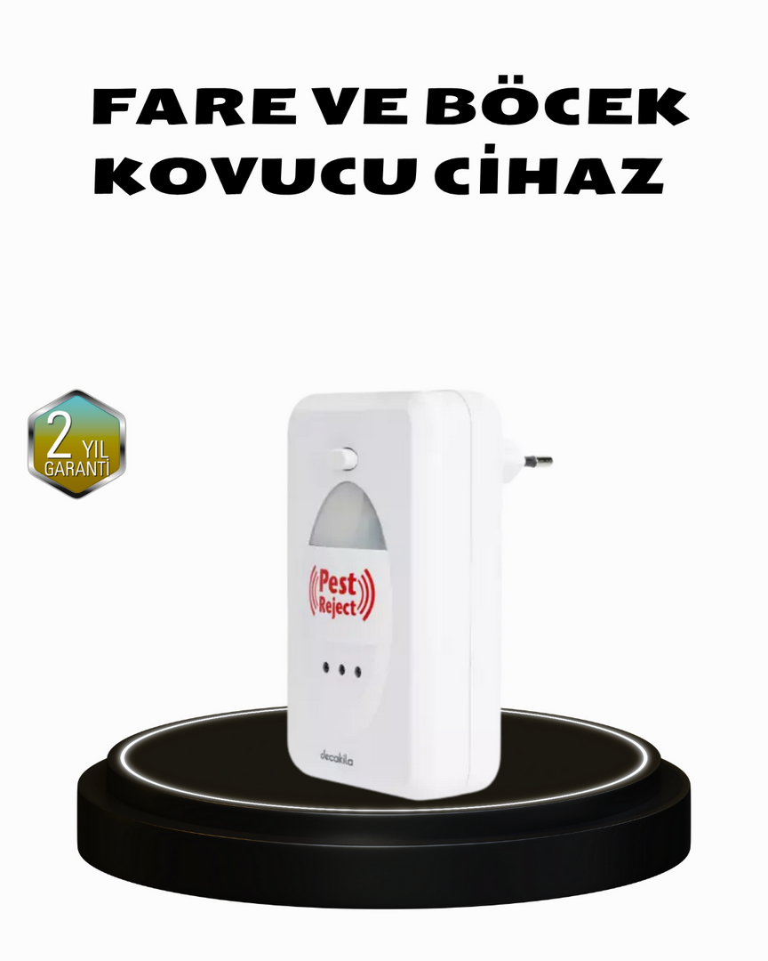 1240274_3-95.png Ultrasonik Böcek ve Fare Kovucu – Doğa Dostu, Sessiz ve Etkili Savunma - Görsel 1