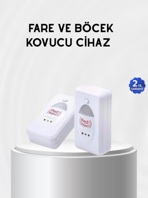 Fare, Sivrisinek ve Böcek Kovucu Ultrasonik Cihaz – Güvenli ve Kimyasalsız Çözüm