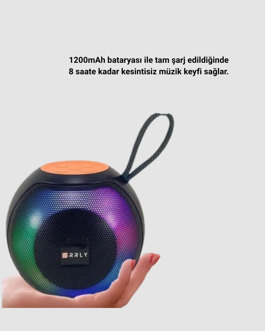 1240279_4-94.png Taşınabilir Bluetooth Hoparlör – RGB Işıklı, Güçlü Bas ve 8 Saat Pil Ömrü - Görsel 2