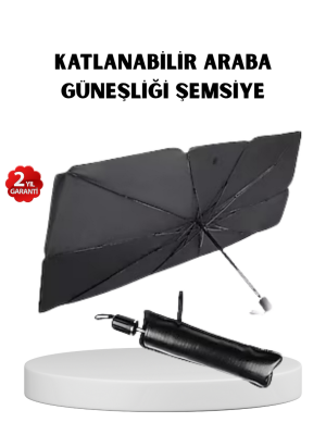 Katlanabilir Ön Cam Güneşliği Şemsiye – Her Araca Uygun Isı ve Işık Koruması