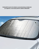 Otomobil Güneşliği – Katlanabilir Tasarım ve Süngerli Isı Yalıtımı - Görsel 2