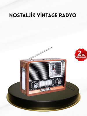 Nostaljik Radyo – Şık Dekoratif Tasarım ve Güvenli 2 Yıl Garanti