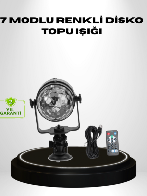 Ritme Duyarlı LED Disko Topu – Renkli Işık Gösterili Parti Lambası