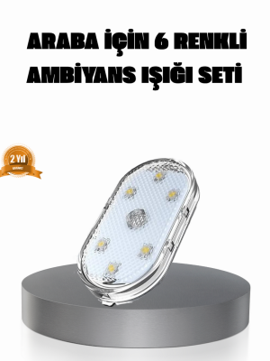 Manyetik Araba İçi Ambiyans LED Işık Seti – Kolay Montajlı ve Kablolara Gerek Yok