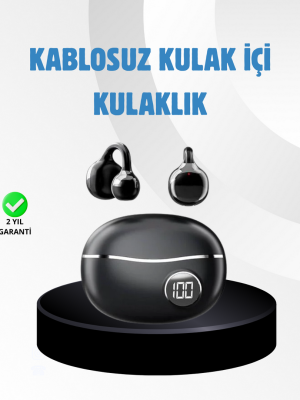 Açık Kulak Kablosuz Bluetooth Kulaklık – Konforlu Tasarım ve Uzun Süreli Kullanım