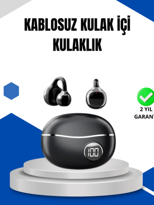 Bluetooth 5.4 Kablosuz Kulaklık – Açık Kulak Güvenli Tasarım ve Hızlı Şarj Özelliği