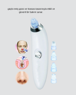 Vakumlu Siyah Nokta Temizleme Cihazı – 5 Kademe Güç ve 4 Başlıklı Derin Cilt Bakımı - Görsel 4