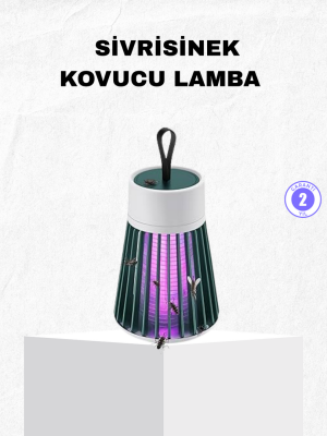 Şarjlı Mor Işıklı Sivrisinek Öldürücü Lamba – Sessiz ve Kimyasal İçermez