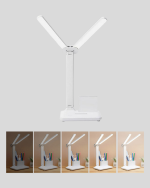 Kalemlik ve Telefon Standlı Masa Lambası – Kısılabilir LED Işık, Göz Dostu Tasarım - Görsel 2