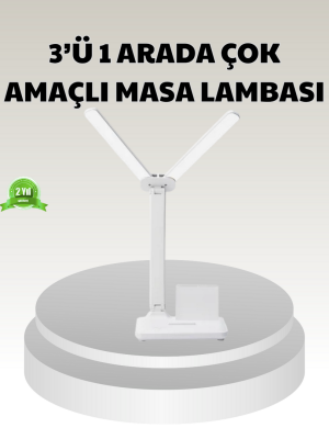 LED Işıklı Masa Lambası – Göz Yormayan, Kısılabilir ve Esnek Başlıklı