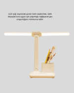 Kısılabilir LED Masa Lambası – Kalemlik ve Telefon Standlı, Göz Yormayan Işık - Görsel 5