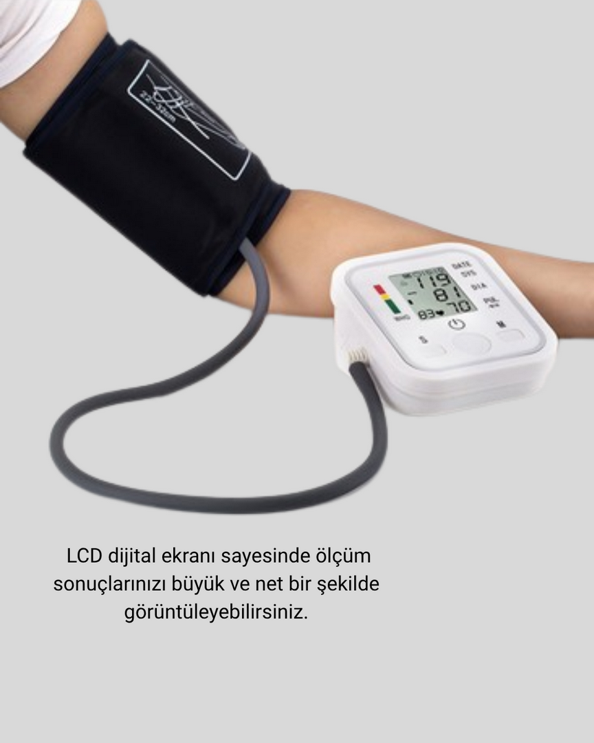 1240672_4-109.png Üst Koldan Ölçüm Dijital Tansiyon Aleti – IHB Aritmi Uyarılı ve Çift Hafızalı - Görsel 2