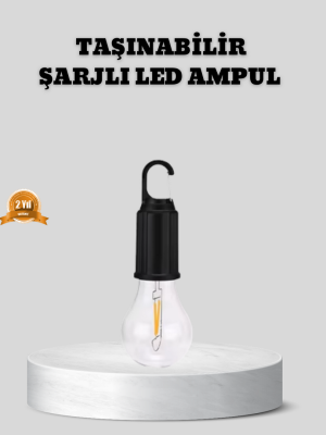 Type-C Şarjlı LED Kamp Lambası – Uzun Ömürlü Pil ve Yüksek Parlaklık