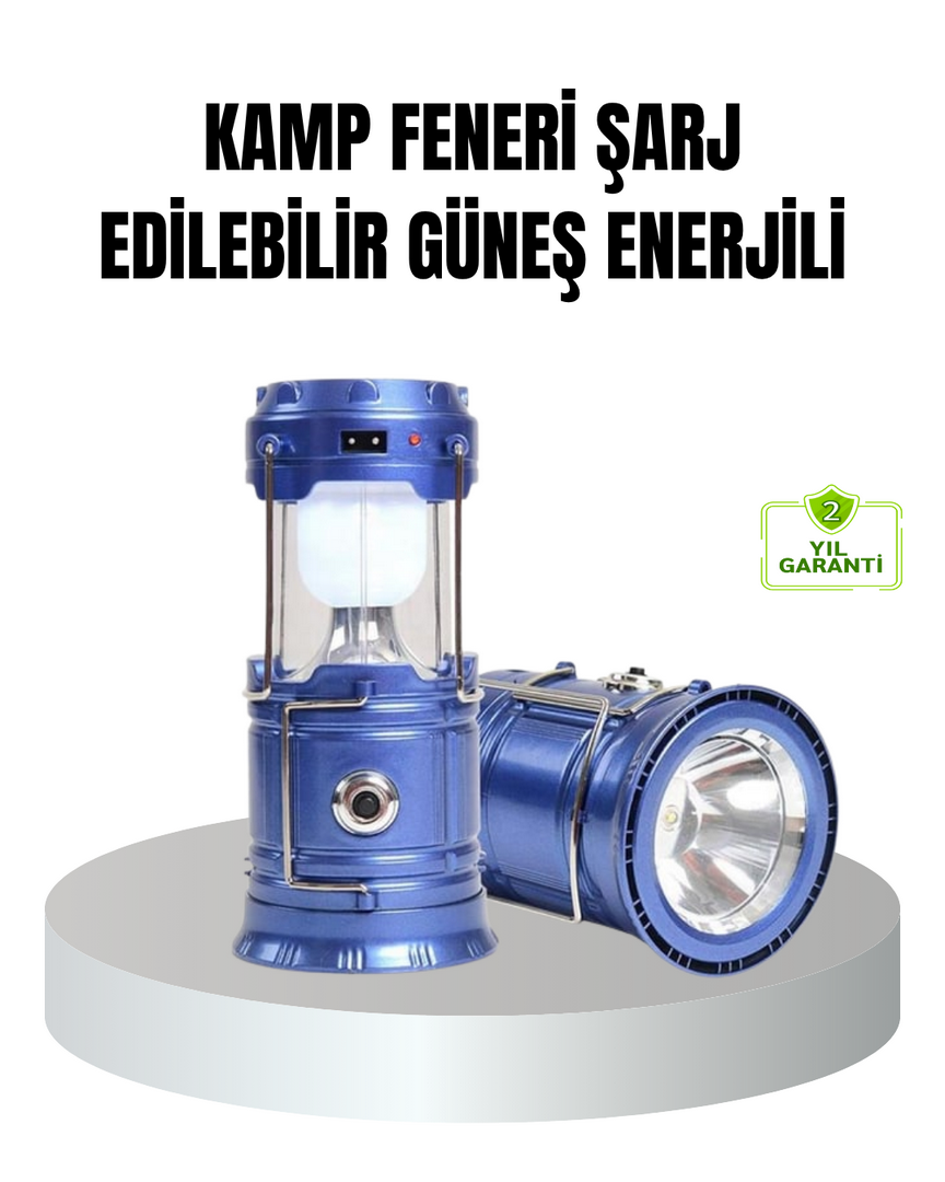 1240827_1-125.png Güneş Enerjili Kamp Lambası Şarjlı Taşınabilir Kompakt Açık Hava Işığı - Görsel 1