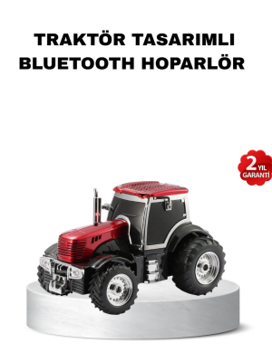 Traktör Tasarımlı Bluetooth Hoparlör 12W TWS Destekli Nostaljik Model