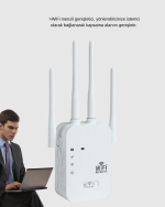 Antenli WiFi Repeater 300m2 Kapsama Alanı WPA3 Güvenlikli - Görsel 5