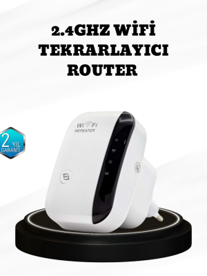 Kablosuz İnternet Genişletici 2.4GHz WiFi Repeater Kolay Kurulumlu