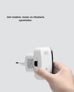 WiFi Sinyal Güçlendirici 2.4G Repeater Yüksek Çekim Kapasiteli - Görsel 5
