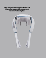 Titreşimli Boyun Masaj Cihazı Isı Terapili Şarjlı VNB-01 Ergonomik U Tasarım - Görsel 3